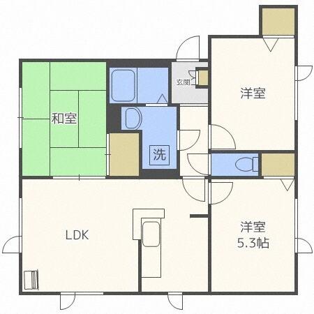 フローラ（202） 間取り図画像