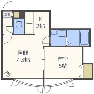 ブランネージュ（203） 間取り図画像
