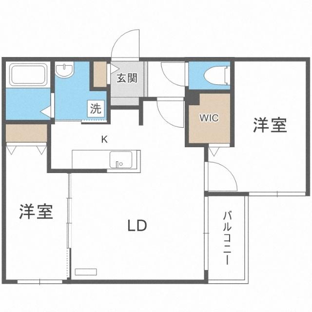 ブランシャール札幌ＳＴＡＴＩＯＮ（102） 間取り図画像
