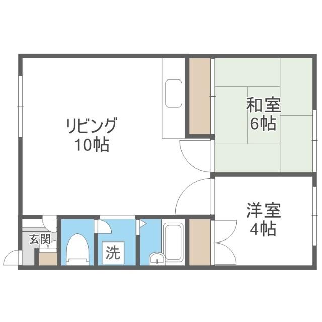 ブルヴァール２４（201） 間取り図画像
