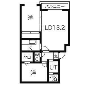 ルネサンス山の手（201） 間取り図画像