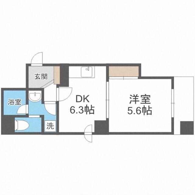 プロシード環状通東（601） 間取り図画像