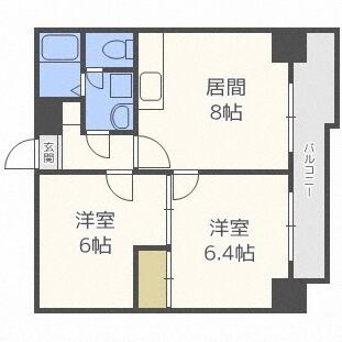 プロシード元町（402） 間取り図画像