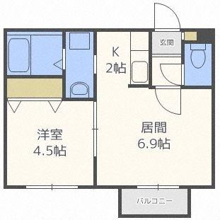 ル・ファール二十四軒ＩＩ（306） 間取り図画像