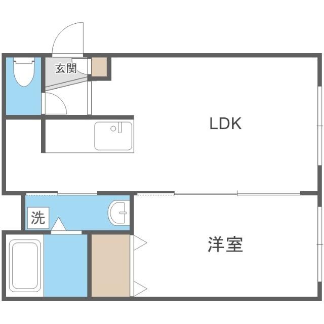 ベルメゾン北２０（403） 間取り図画像