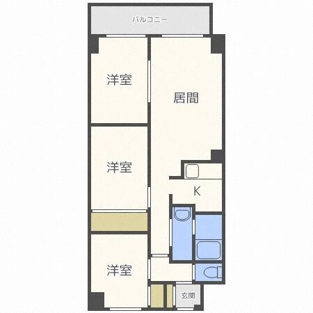 ベルマージュＩＩ５２２（102） 間取り図画像