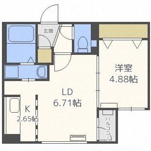 ヴェネーノ円山（301） 間取り図画像