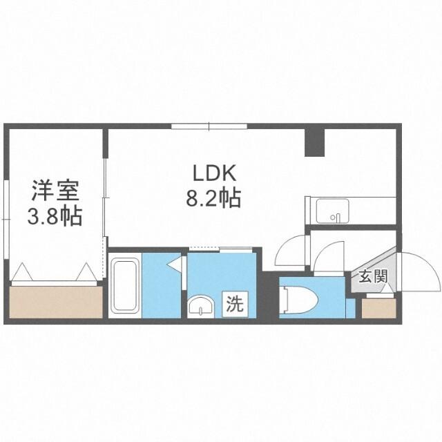メニーズコート元町西（406） 間取り図画像