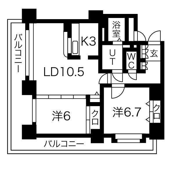 ヴェルドミール裏参道（1003） 間取り図画像
