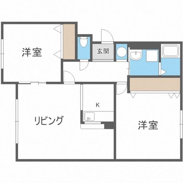 メゾンド・ソレイユＶ（101） 間取り図画像