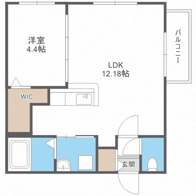 ヴォヤージュ円山（303） 間取り図画像