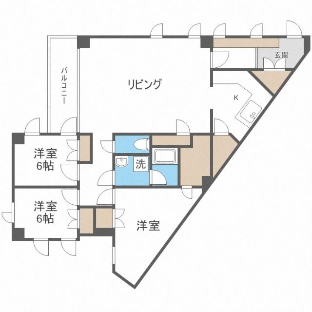 宮の森ウルビス（302） 間取り図画像
