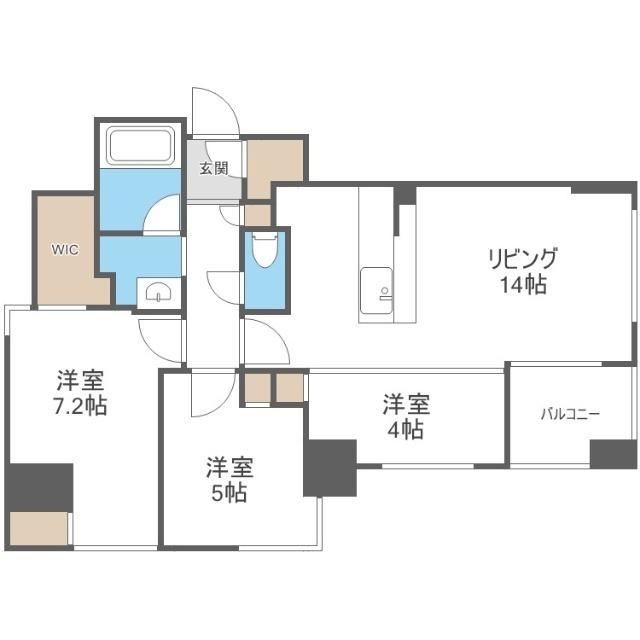 ラ・クラッセ札幌ステーションリミテッド（1201） 間取り図画像