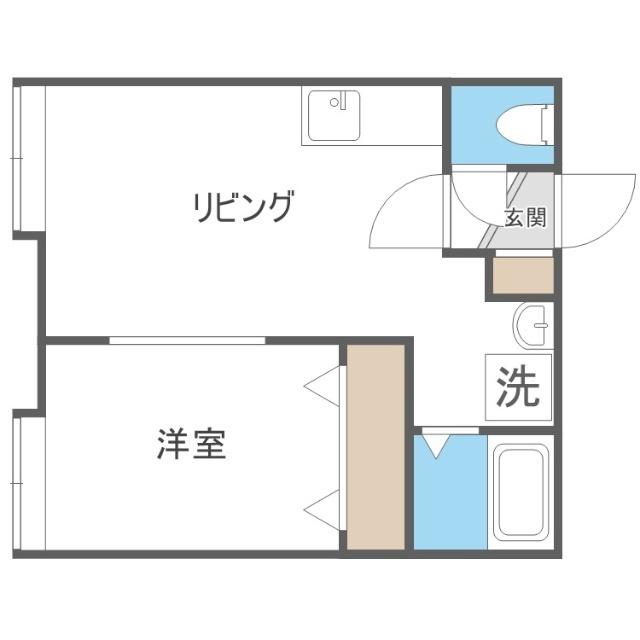 リリー元町（201） 間取り図画像
