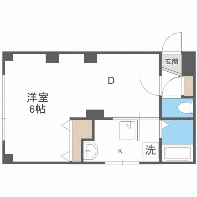 リベラルイン８１９（405） 間取り図画像