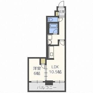 朝日プラザ円山公園（1202） 間取り図画像