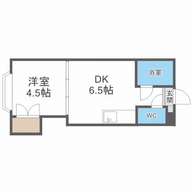 藤井ビル北１０条（407） 間取り図画像