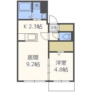 ＤＩＯ　ＣＬＡＳＩＳ琴似（ディオクラシス琴似）（302） 間取り図画像