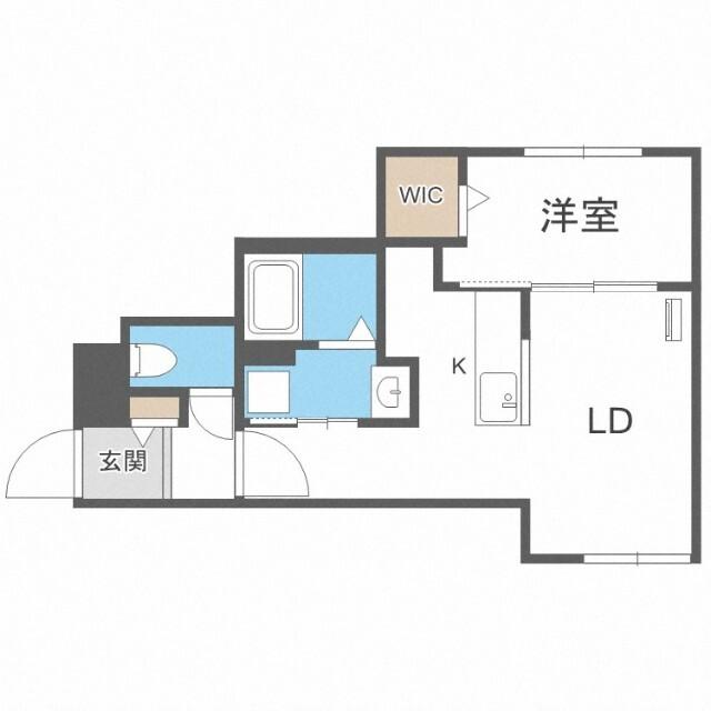 Ｈａｒｎｅｓｓ南６条（406） 間取り図画像
