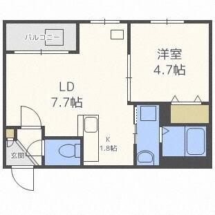 ＣＲＥＤＩＢＬＥ(旧:ＡＹＡ　Ｃａｓａ)（205） 間取り図画像