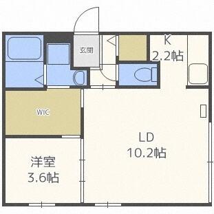 ｅｆｆｏｒｔ　Ｎ８（401） 間取り図画像