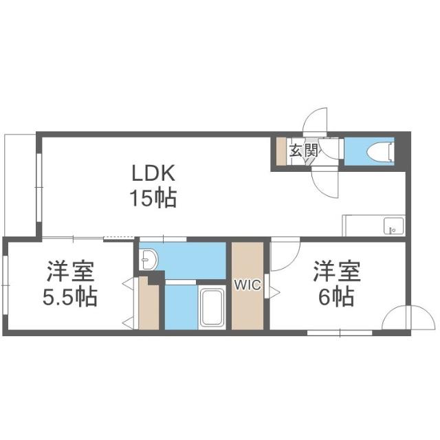 札幌市中央区北七条西マンション 間取り図画像