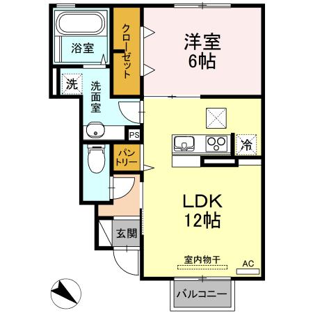 フルール（105） 間取り図画像