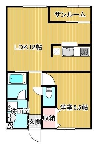 ハイツオウル（205） 間取り図画像