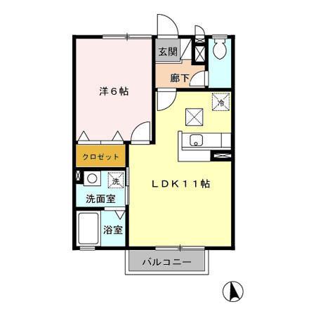 モナリエ城下（105） 間取り図画像