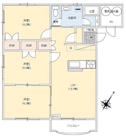  間取り図写真