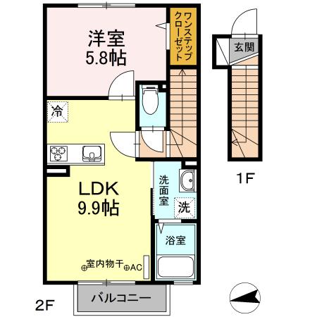 ナツドルーニ（207） 間取り図画像