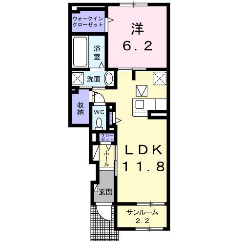オリーブ．Ｎ（102） 間取り図画像