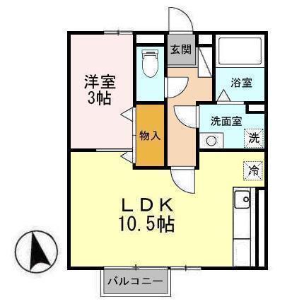 セジュールＳＥ秀　ＡＢ（A201） 間取り図画像