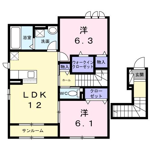 ソレアード（205） 間取り図画像