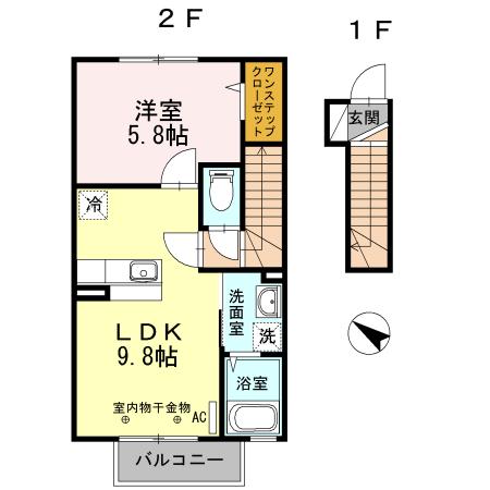 サザンクロス（202） 間取り図画像