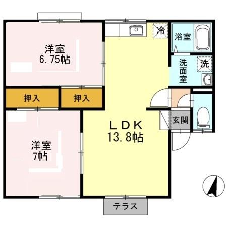 ルグラン小田前　Ａ（101） 間取り図画像