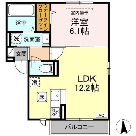 メモリアル・テラス平中（102） 間取り図画像