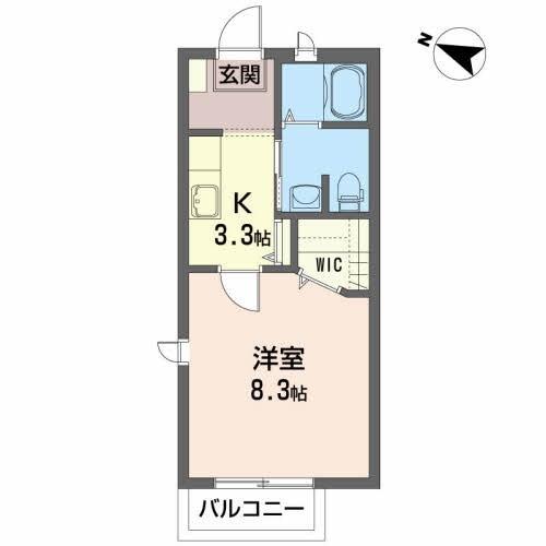 メゾン・ド・ソレイユＢ（202） 間取り図画像