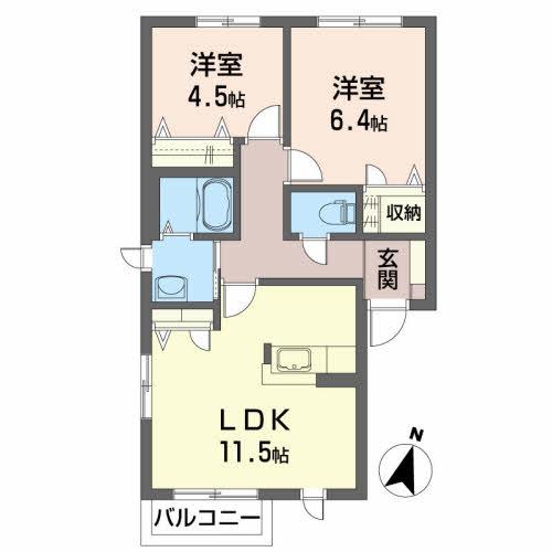 カーサ　フェリース（101） 間取り図画像