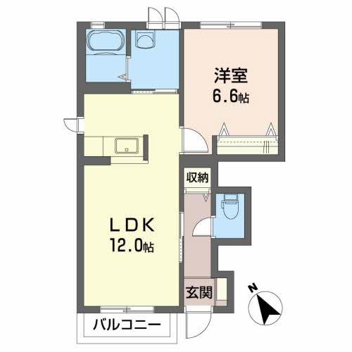 シャーメゾンクレスト（A102） 間取り図画像