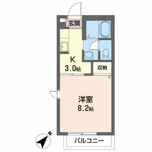 メゾンシャルムＣ（102） 間取り図画像