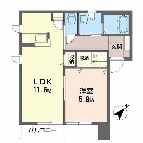 ヴェルメゾン（Ｃ201） 間取り図画像