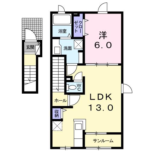 ブローテ・ヒル（201） 間取り図画像