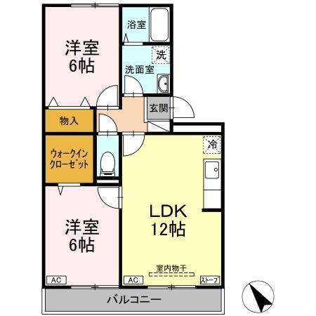 ハイカムールＳＴ秀（202） 間取り図画像