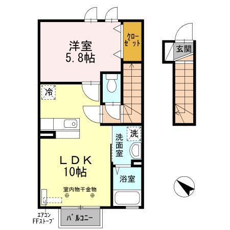 サニーパーク（201） 間取り図画像