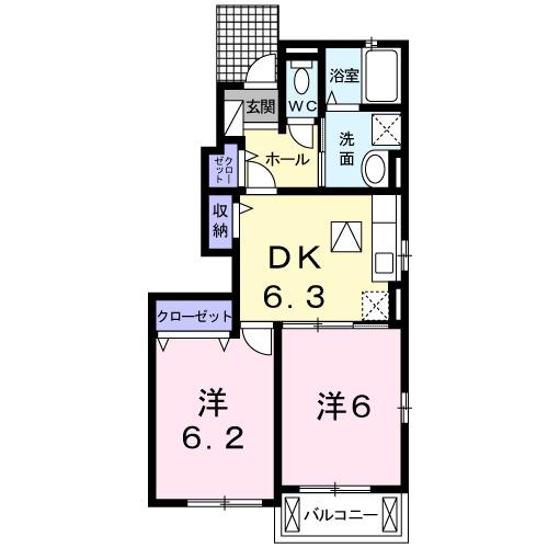 ルーエンハイムⅡＢ（101） 間取り図画像