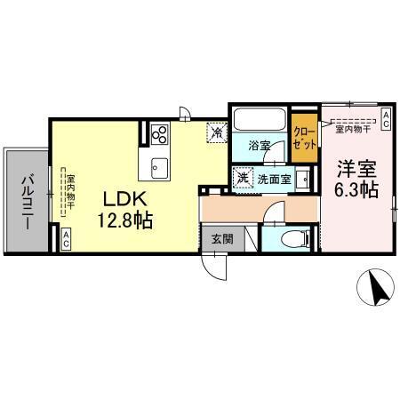 TORISIA売市（201） 間取り図画像
