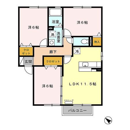 Ｖｉｃｔｏｒｉａｎ Ｈｏｕｓｅ　Ｅａｓｔ（202） 間取り図画像