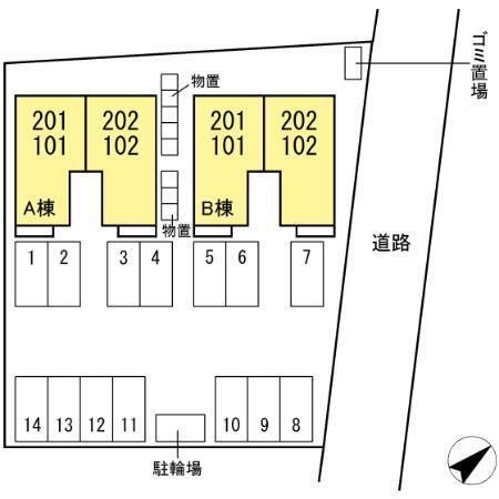 コモライズ新井田西　Ａ（101） 駐車場