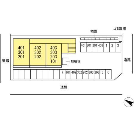 リビオン青葉（301） 駐車場